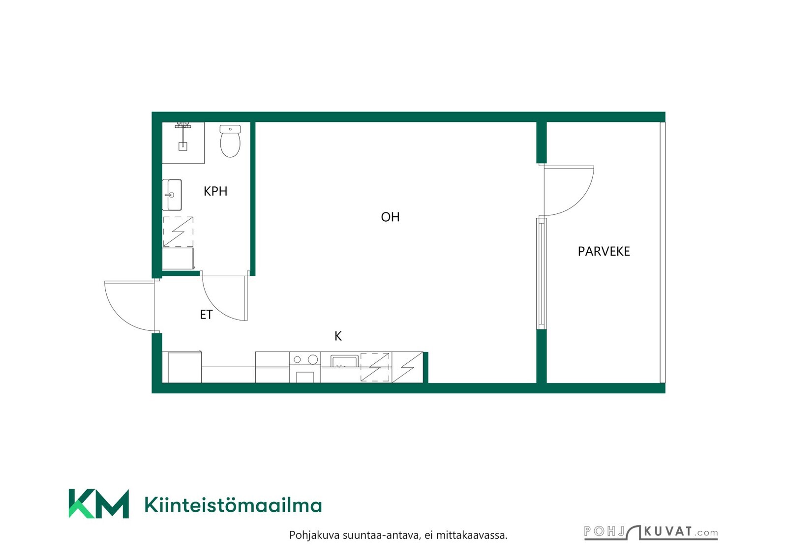 Asunnon pohjakuva