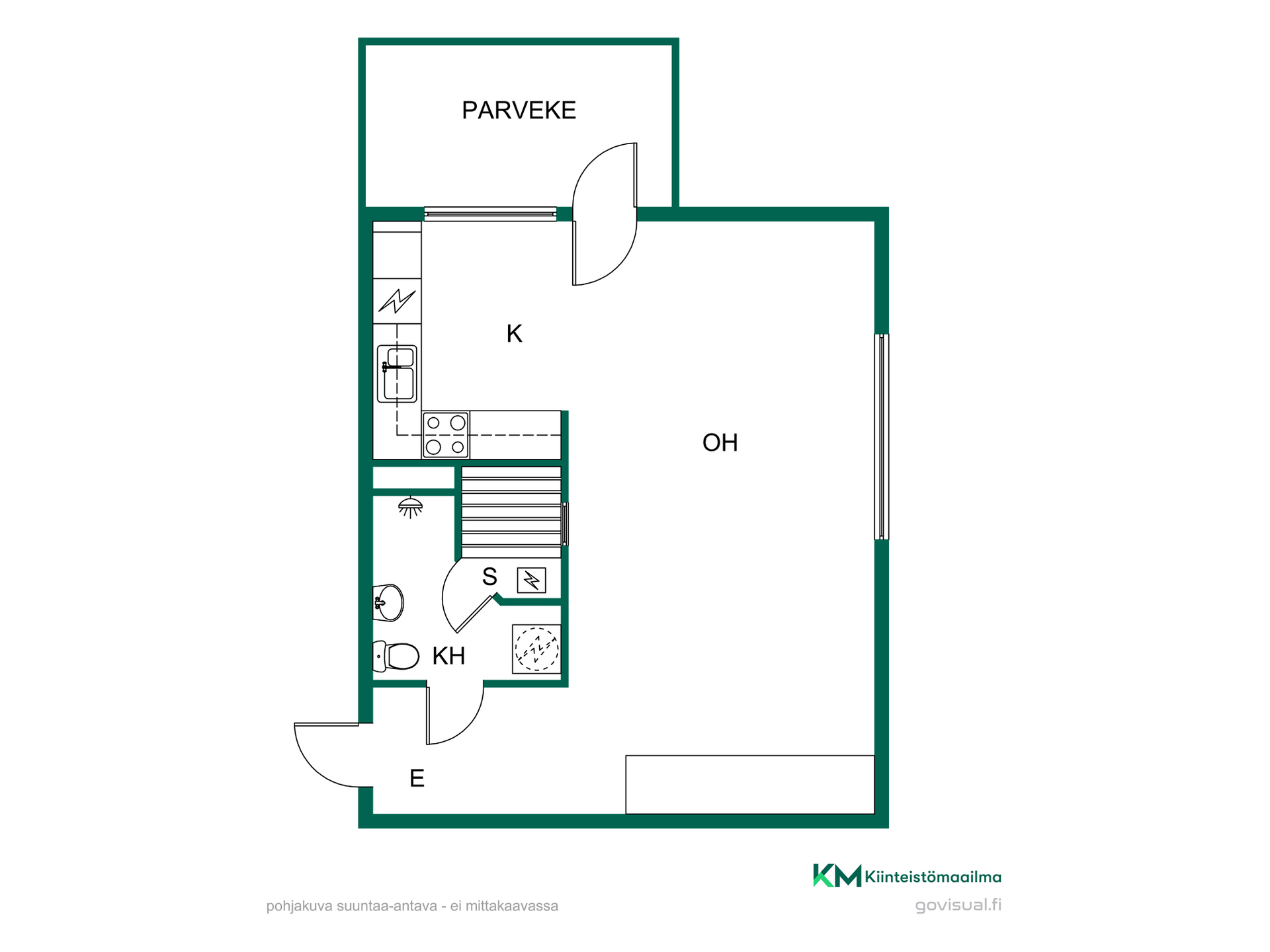 Asunnon pohjakuva