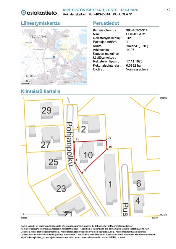 Pohjanpolku 10, Vuorentausta, Ylöjärvi