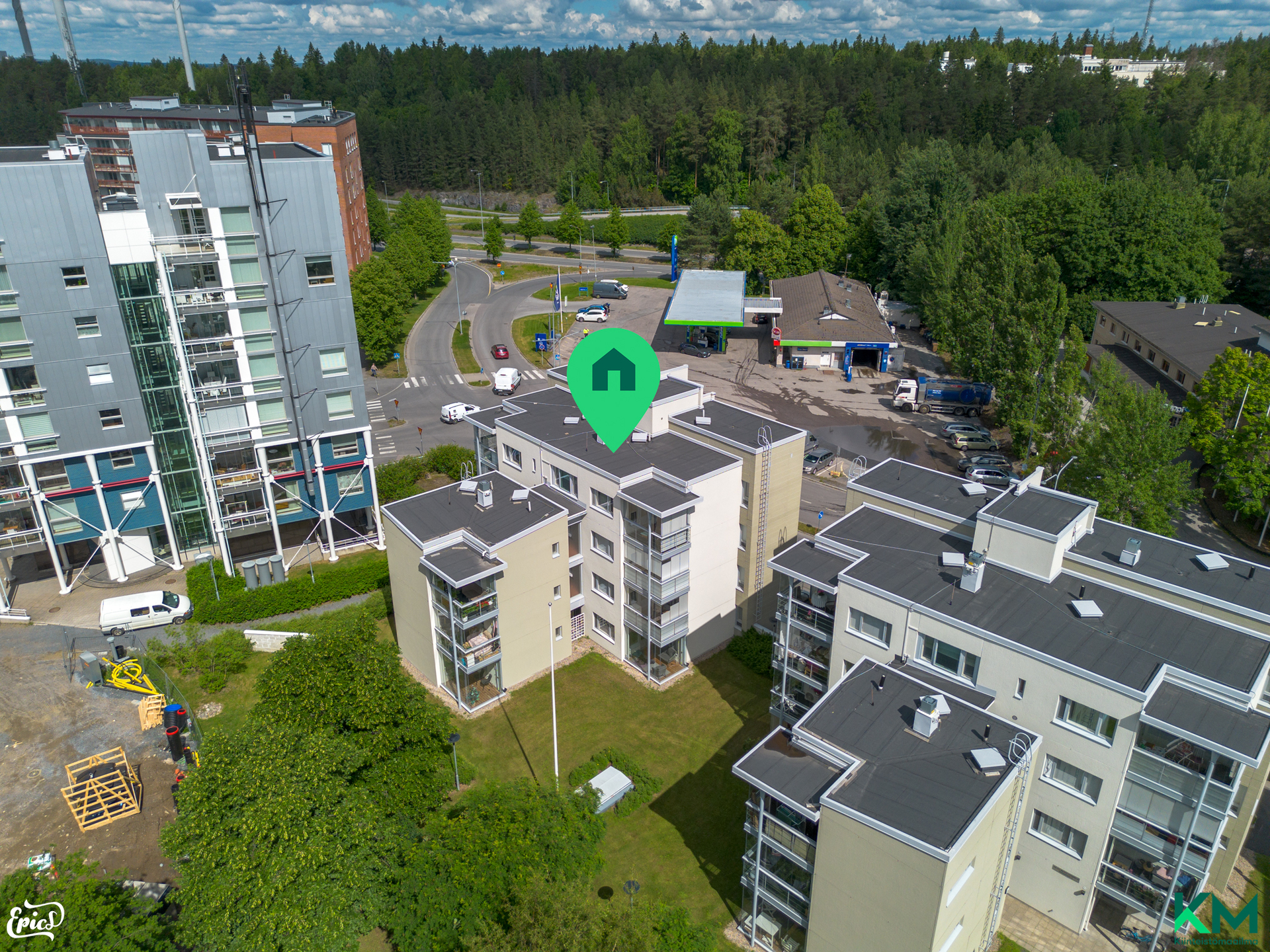 Kaupin ulkoilumaaastot lähtevät vierestä