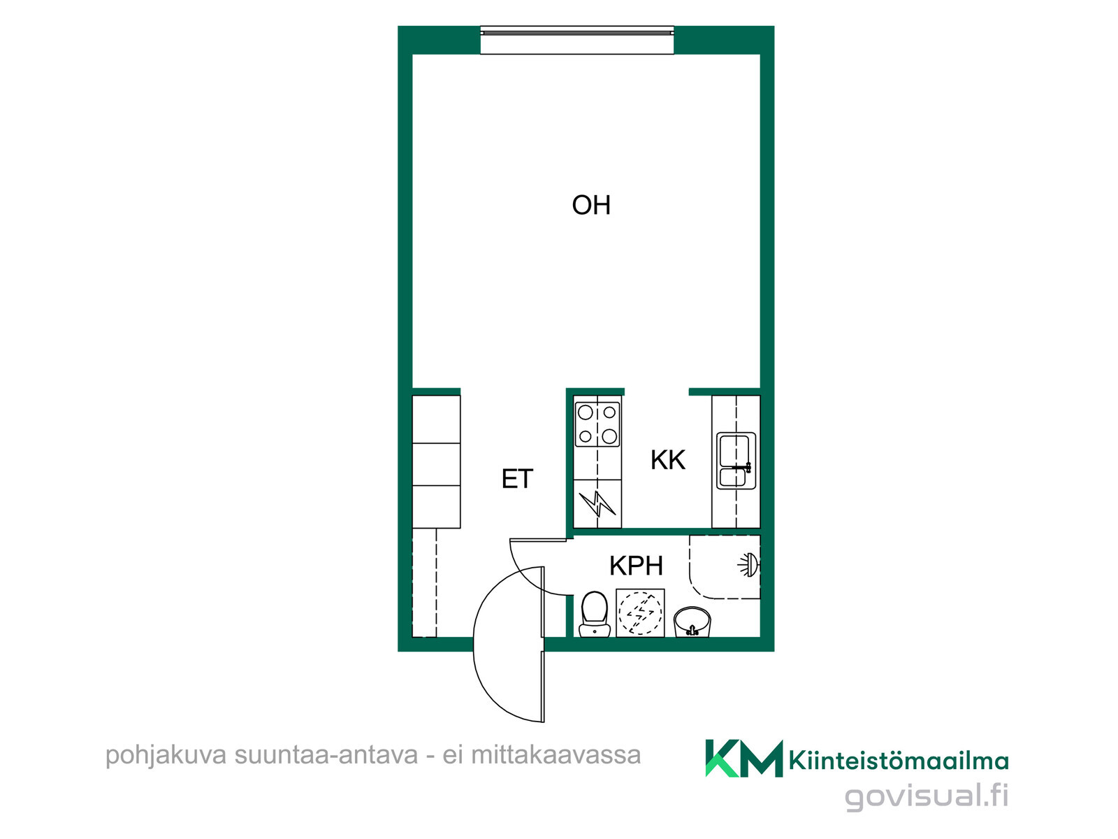 Asunnon pohjakuva