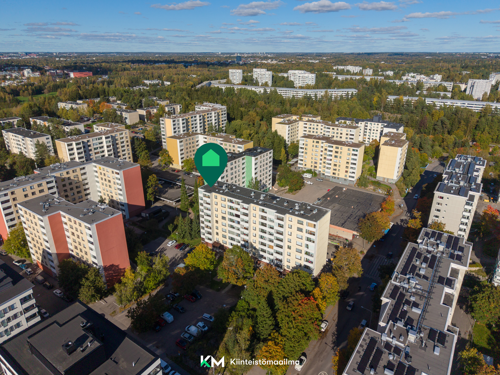 Talo ilmakuvassa