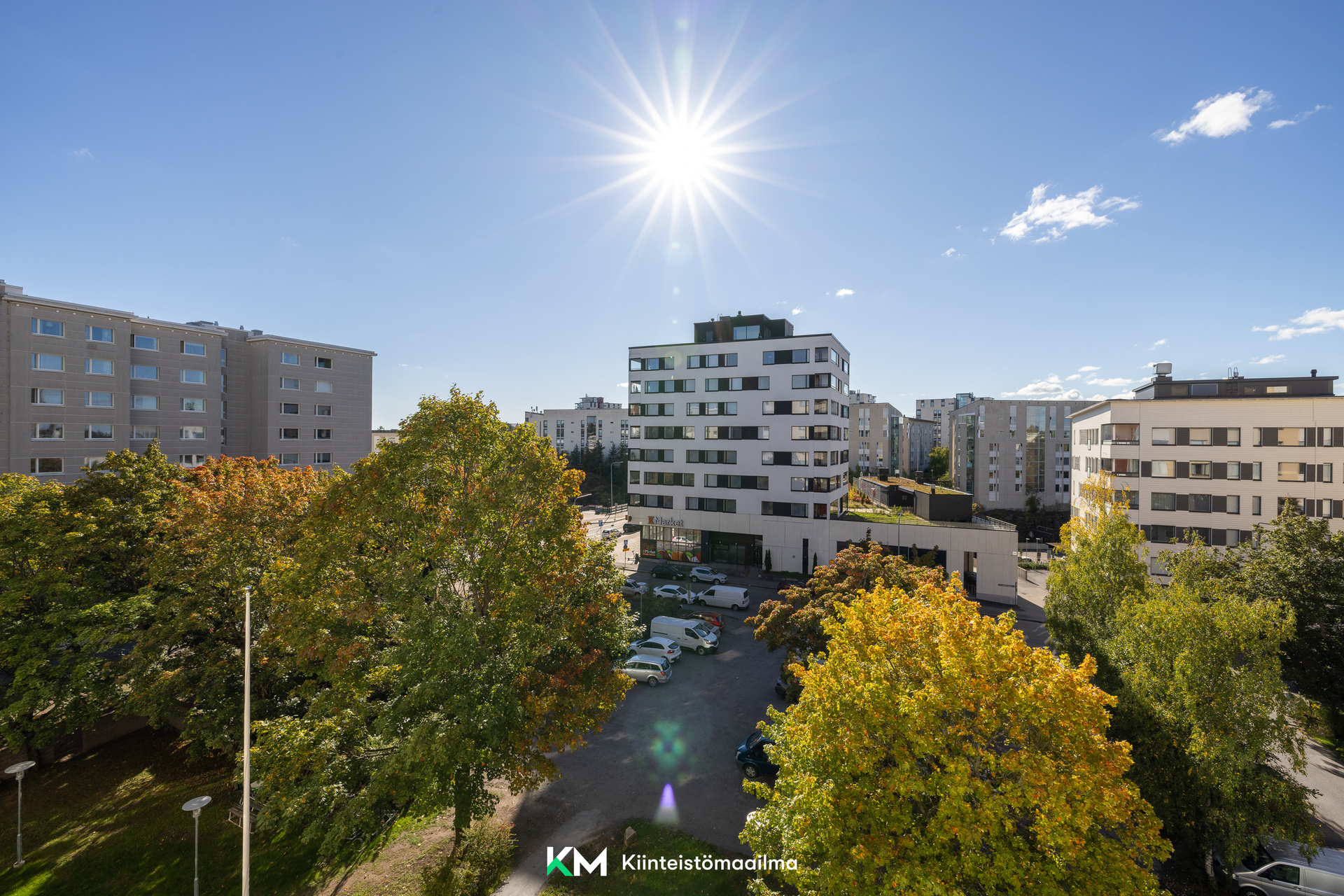 Esteettömät näkymät parvekkeelta