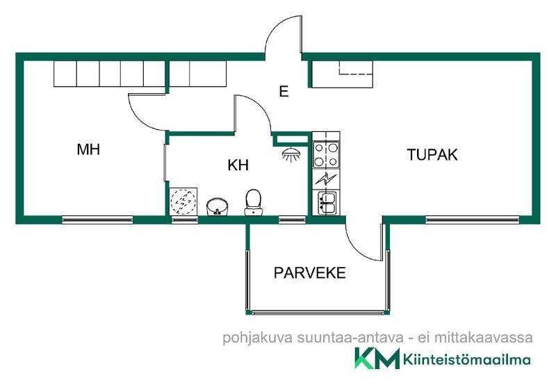 Asunnon pohjakuva