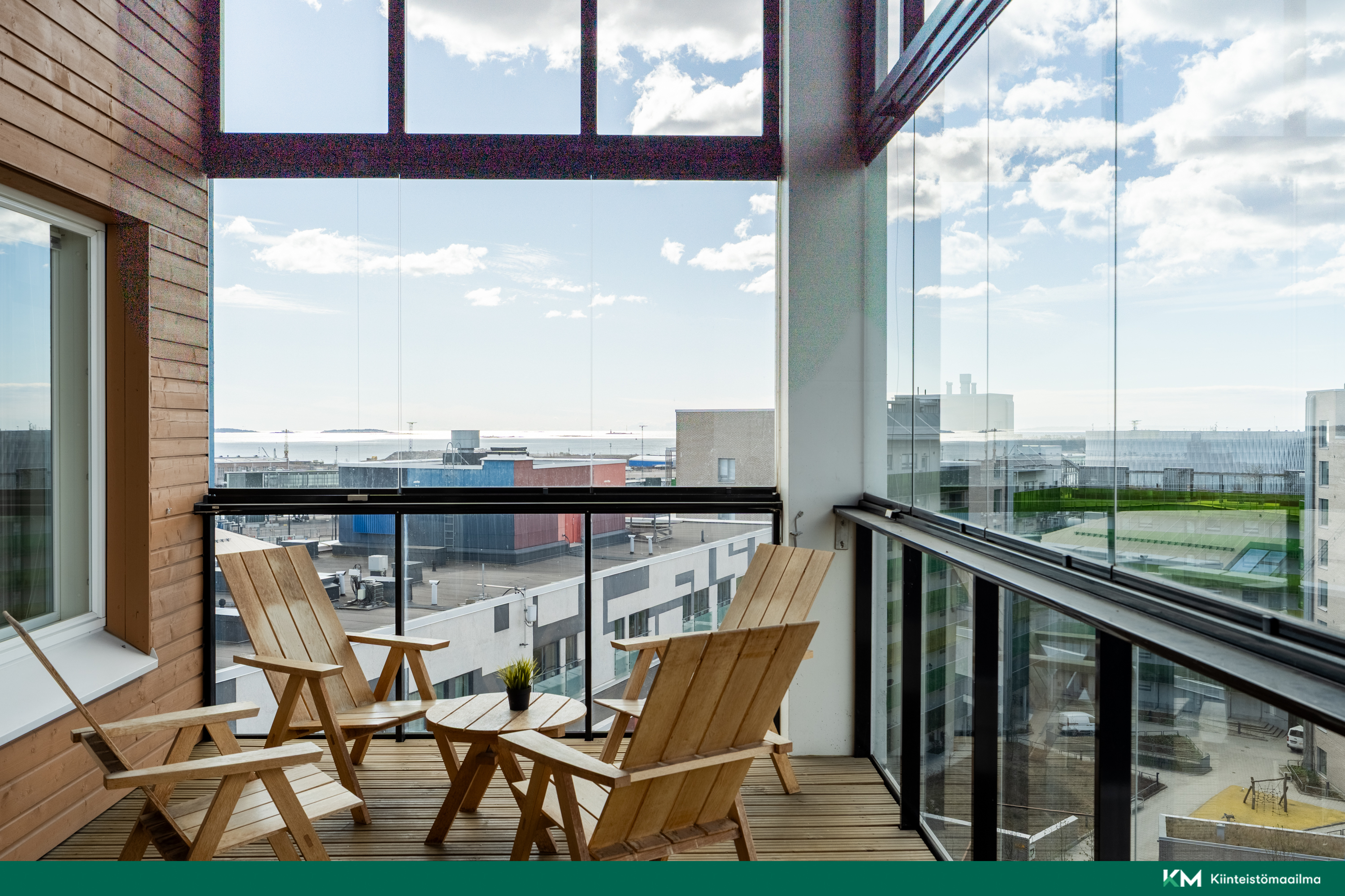 Saunaosaston parveke