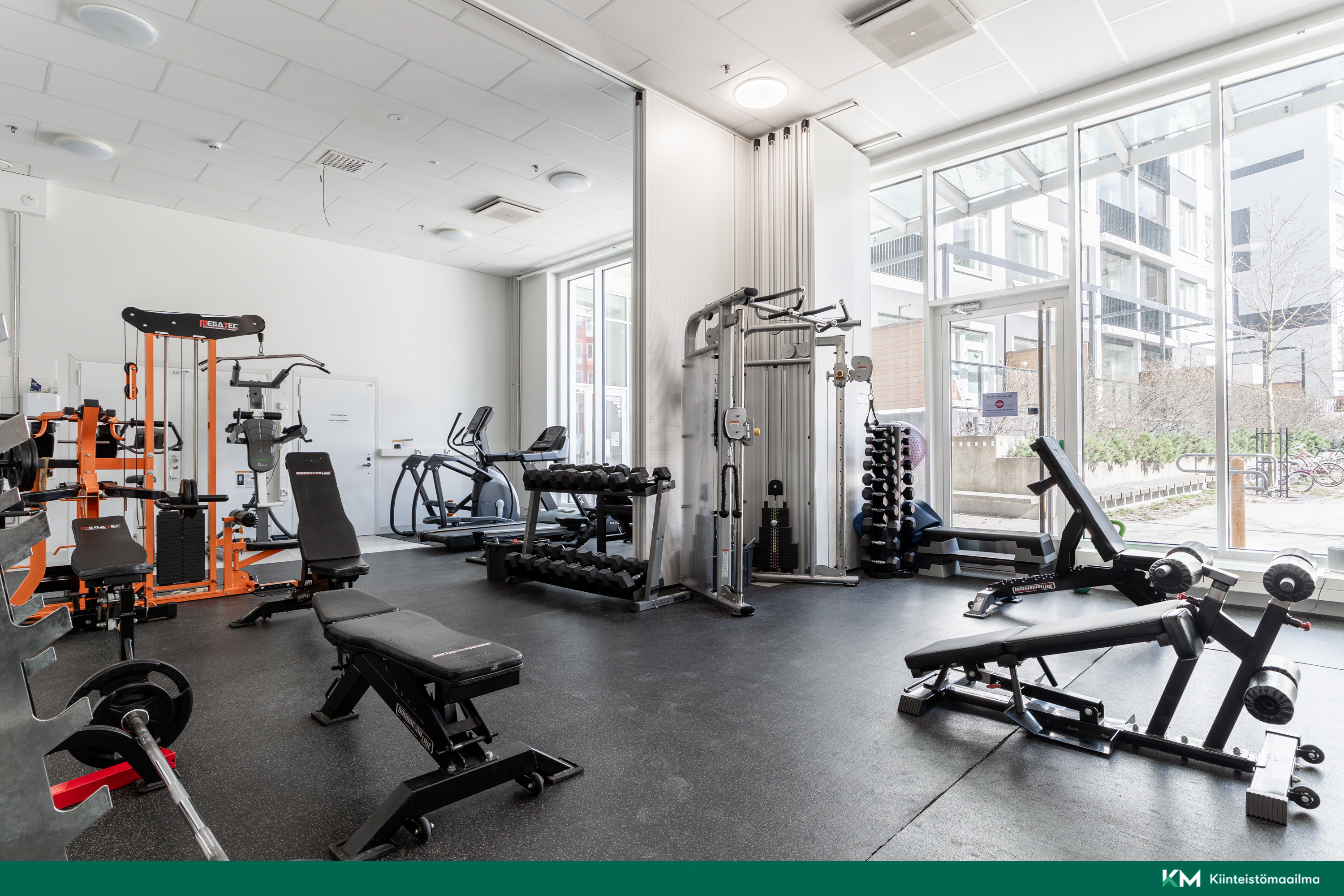 Asukkaiden käytössä oleva kuntosali