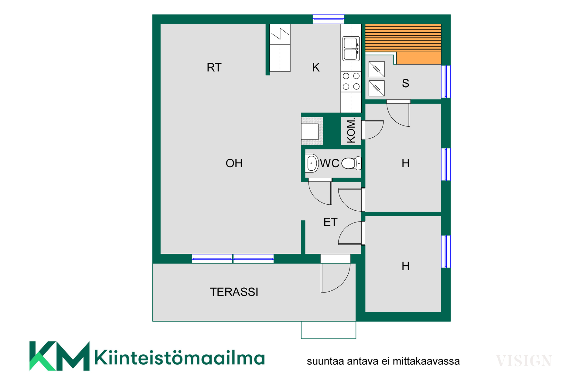Asunnon pohjakuva