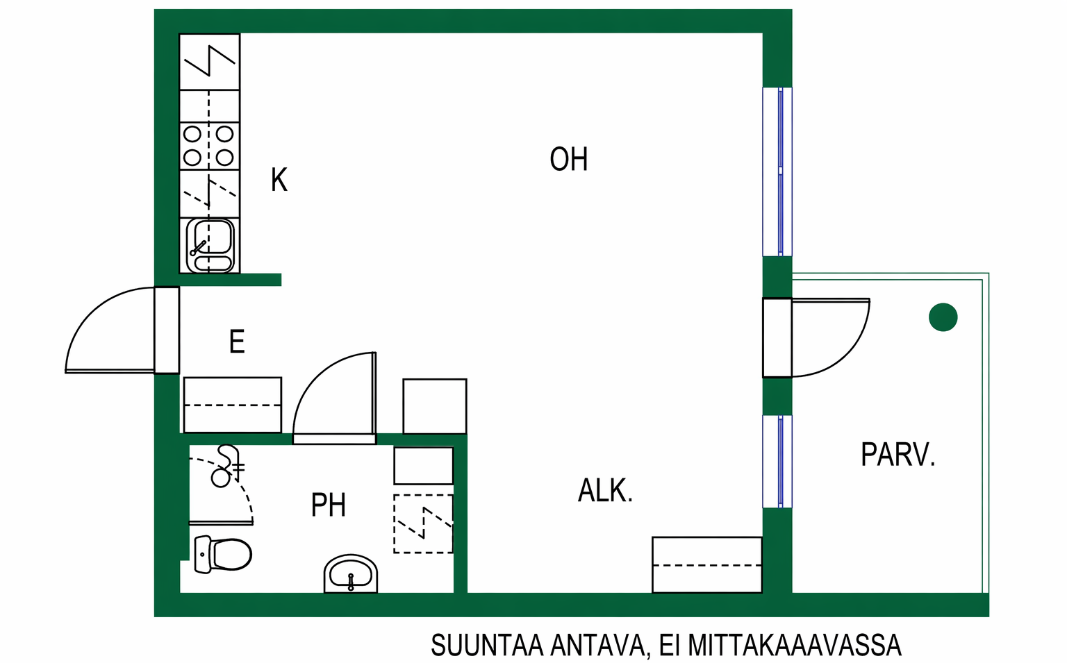 Asunnon pohjakuva