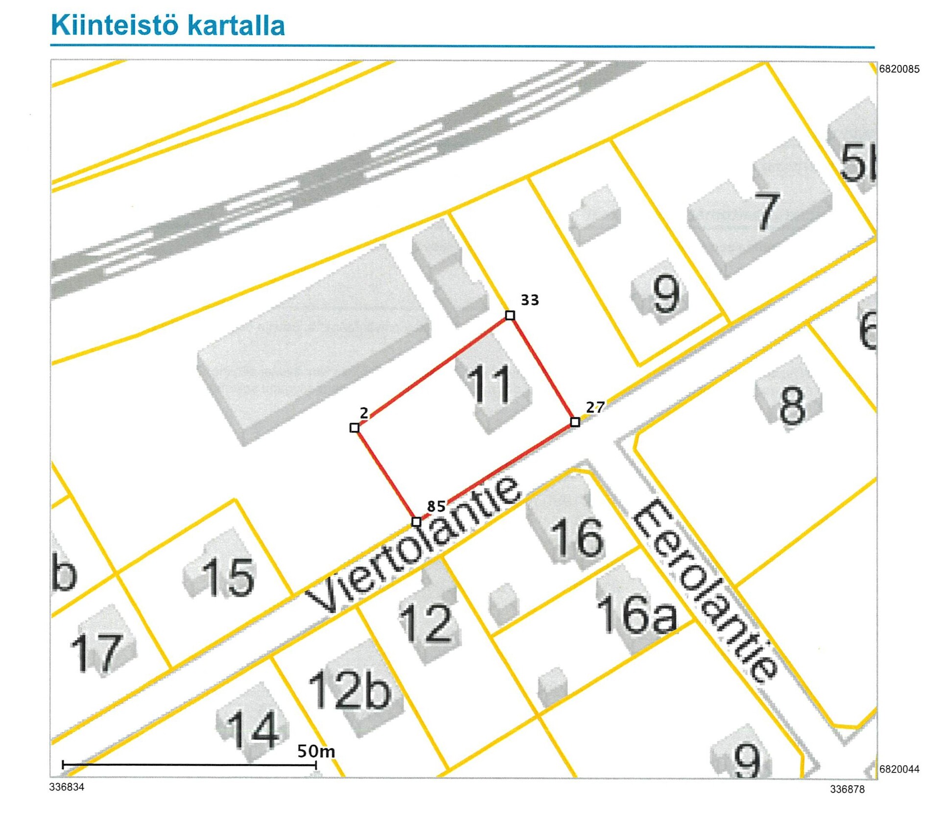 Asunnon pohjakuva