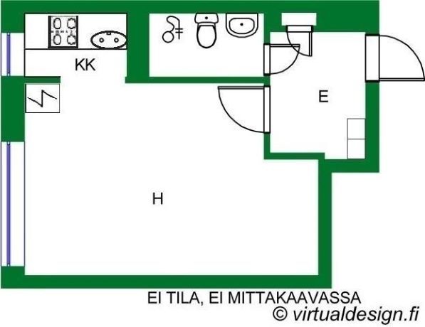 Asunnon pohjakuva