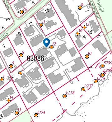 Yhtiö omistaa myös rantaosuudet 1:237 ja 1:238