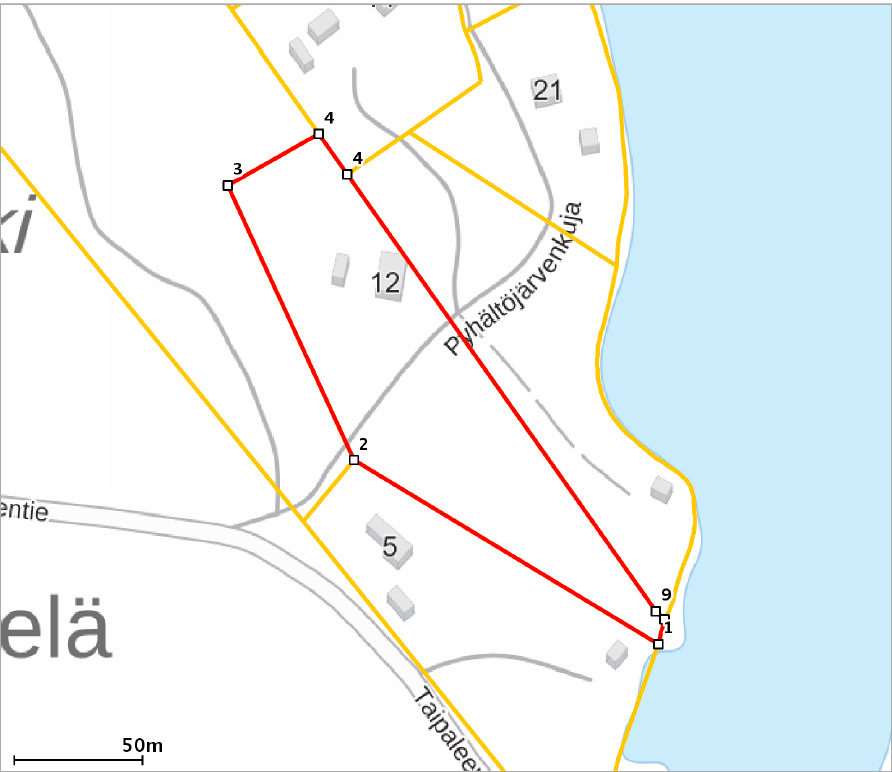 Mökkikiintesitön kartta