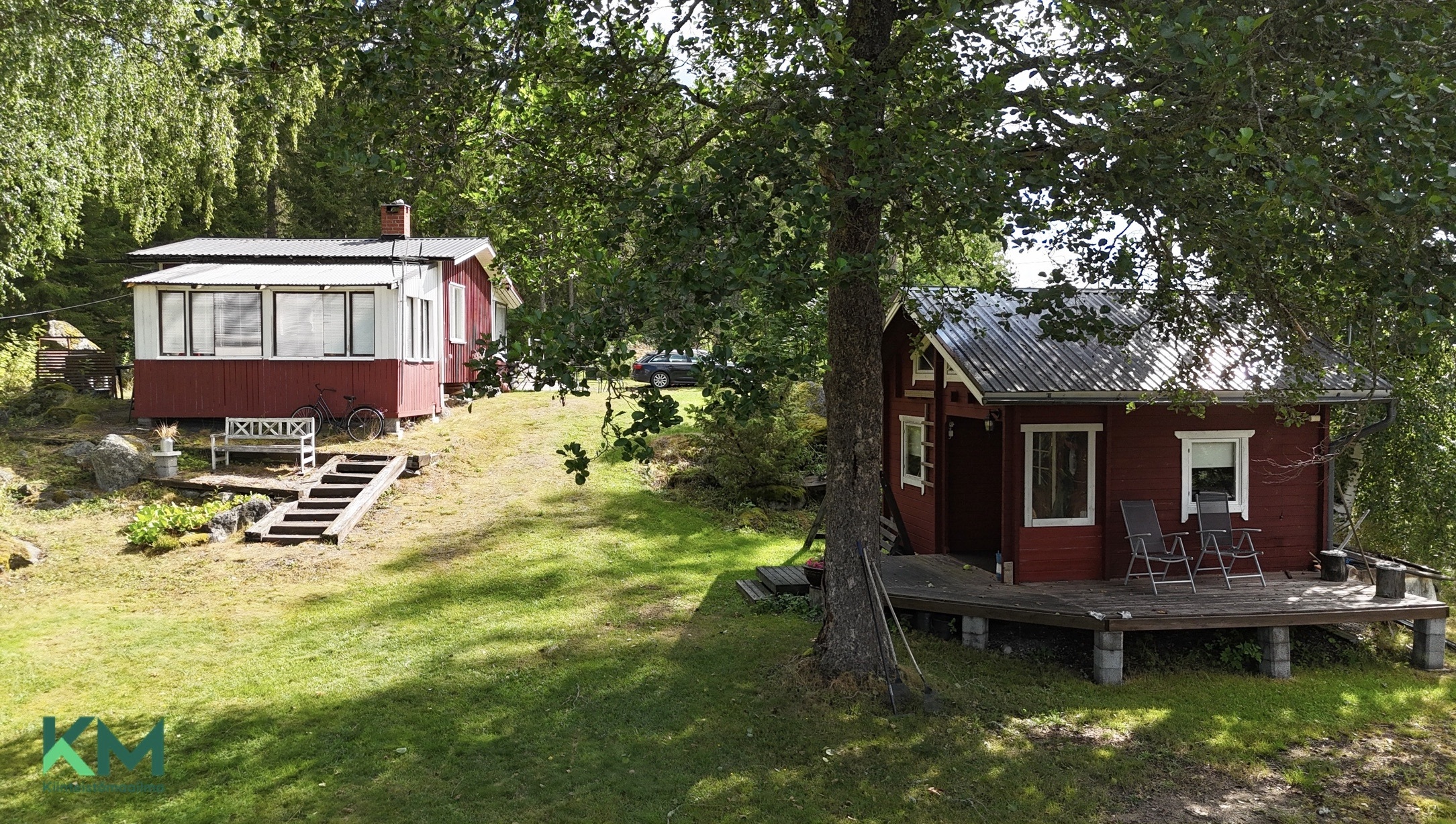 Päämökki ja vierasmökki