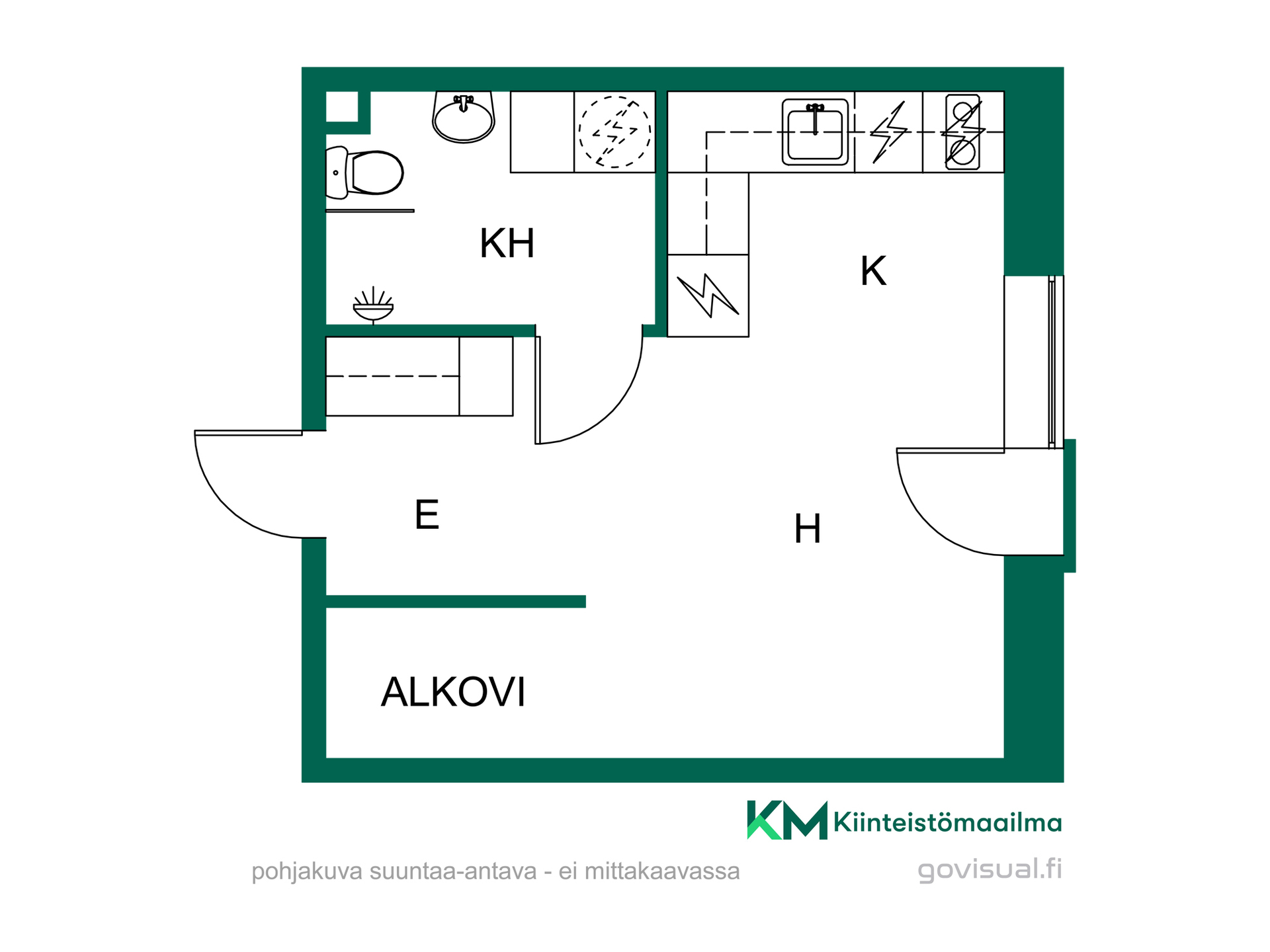 Asunnon pohjakuva