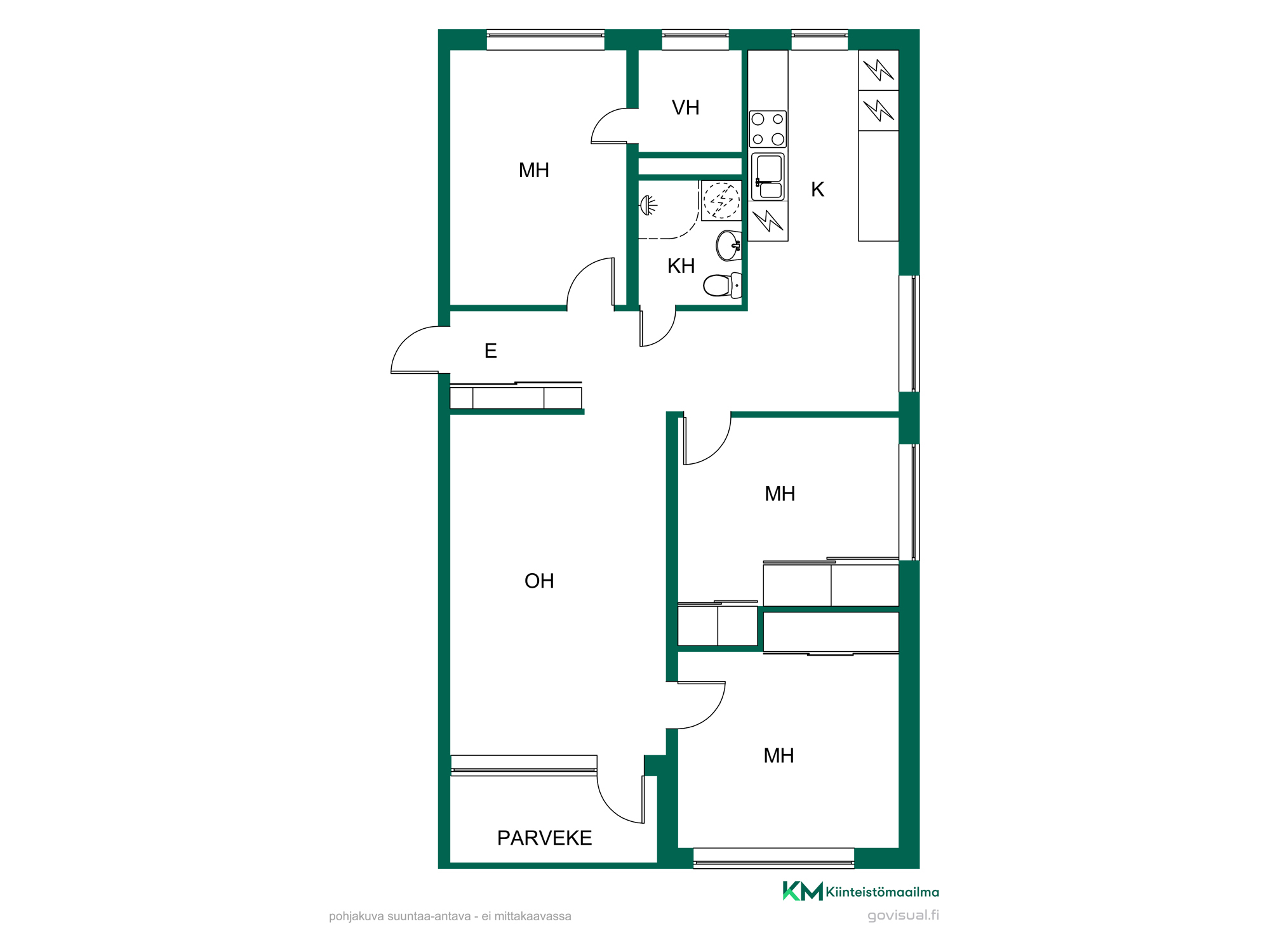 Väinämöisenkatu 15, Keskusta, Kajaani